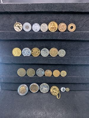 Grab Bag of Various Vintage Tokens Condition PLEASE NOTE Some coins may have a grade on the 