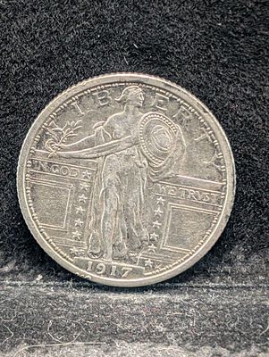1917-S Type 1 Standing Liberty Silver Quarter Condition PLEASE NOTE Some coins may have a grade 