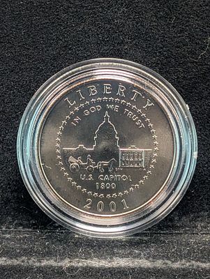 2001-P UNC U.S. Capitol Commemorative Half Dollar in Capsule Condition PLEASE NOTE Some coins 