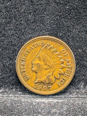 1907 Indian Head Cent Condition PLEASE NOTE Some coins may have a grade on the package or in 