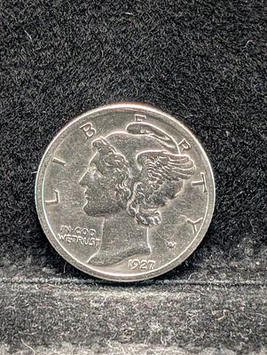 1927-D Mercury Silver Dime Condition PLEASE NOTE Some coins may have a grade on the package or 