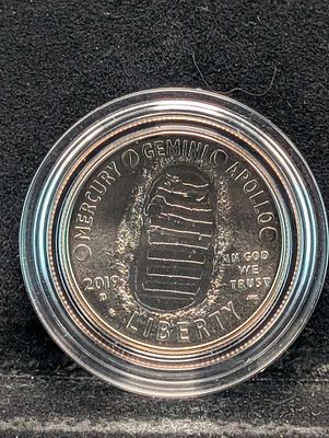 2019-D UNC Concave Apollo 11 Commemorative Half Dollar in Capsule Condition PLEASE NOTE Some 