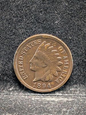 SCARCE - 1894 Indian Head Cent Condition PLEASE NOTE Some coins may have a grade on the package 