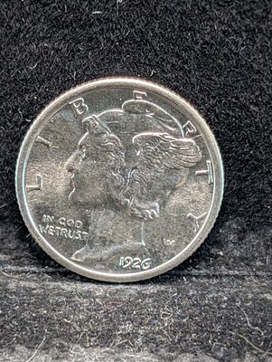 1926 Mercury Silver Dime Condition PLEASE NOTE Some coins may have a grade on the package or in 