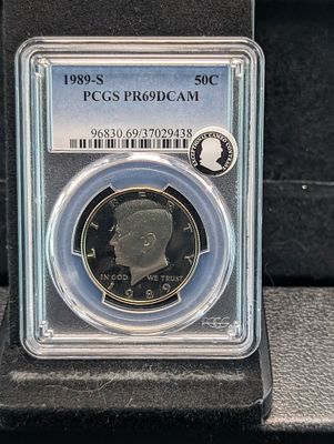1989-S PROOF Kennedy Half Dollar - PCGS PR69 DCAM Condition PLEASE NOTE Some coins may have a 