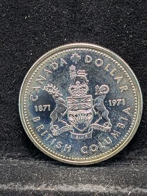1971 Canada British Columbia Centennial Silver Dollar Condition PLEASE NOTE Some coins may have 