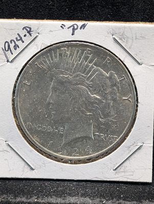 1924 US Peace Silver Dollar Condition PLEASE NOTE Some coins may have a grade on the package or 