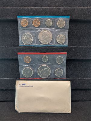 1974 P&D US Mint Uncirculated Coin Set OGP. 1974 P&amp;D US Mint Uncirculated Coin Set 