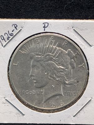 1926 US Peace Silver Dollar Condition PLEASE NOTE Some coins may have a grade on the package or 