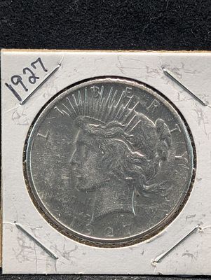 1927 US Peace Silver Dollar Condition PLEASE NOTE Some coins may have a grade on the package or 