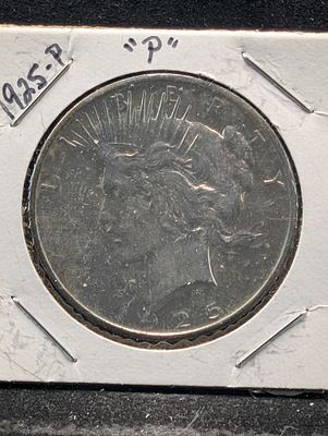 1925 US Peace Silver Dollar Condition PLEASE NOTE Some coins may have a grade on the package or 