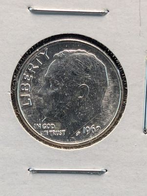 1962 US Roosevelt 90% Silver Dime Condition PLEASE NOTE Some coins may have a grade on the 