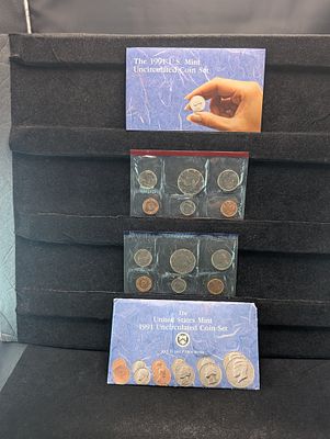1991 P&D US Mint Uncirculated Coin Set in Original Government Packaging. 1991 P&amp;D US Mint 