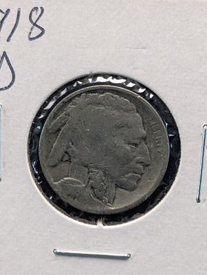 1918-D Buffalo Nickel Condition PLEASE NOTE Some coins may have a grade on the package or in 