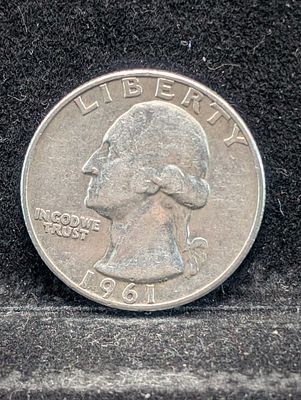 1961-D 90% Silver Washington Quarter, 65 Years old Condition PLEASE NOTE Some coins may have a 