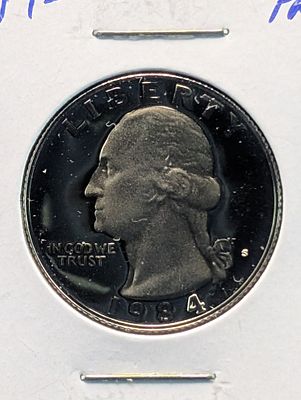 1984-S Washington Quarter Condition PLEASE NOTE Some coins may have a grade on the package or 