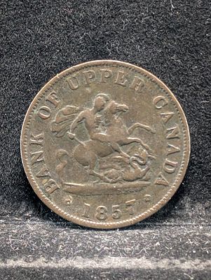 1857 Bank of Upper Canada One Half Penny Token Condition PLEASE NOTE Some coins may have a 