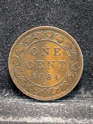 1884 Canadian One Cent Condition PLEASE NOTE Some coins may have a grade on the package or in 