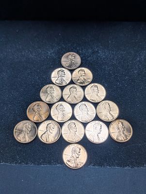 (16) Lincoln Cents- 1991-1996- P & D, & 1999- 2000- P & D- BU. (16) Lincoln Cents- 1991-1996- P 