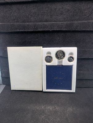 1976-S U.S. Mint Bicentennial Silver Proof UNC 3 Coin Set, All Are 40% Silver Condition PLEASE 