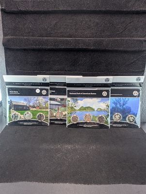 (3) 2020 PD&S & (1) 2021 PD&S America the Beautiful Quarter Sets All In OGP. (3) 2020 PD&amp;S 