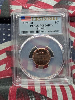 2023-D Lincoln Shield Cent - PCGS MS66 RD - First Strike Condition PLEASE NOTE Some coins may 