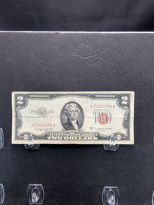 1953-B Red Seal $2 US Note Condition PLEASE NOTE Some coins may have a grade on the package or 