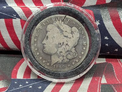 1890-CC US Morgan Silver Dollar Condition PLEASE NOTE Some coins may have a grade on the 