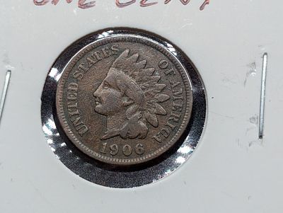 1906 Indian Head Cent Condition PLEASE NOTE Some coins may have a grade on the package or in 