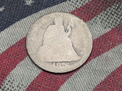1876 Seated Liberty Silver Dime Condition PLEASE NOTE Some coins may have a grade on the 