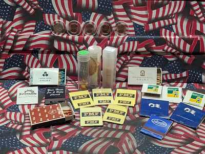 Sixteen Old Matchbooks And (73) Assorted Lincoln Memorial Cents Condition PLEASE NOTE Some 