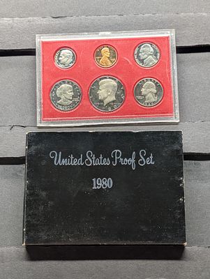1980-S United States Proof Set in OGP Condition PLEASE NOTE Some coins may have a grade on the 