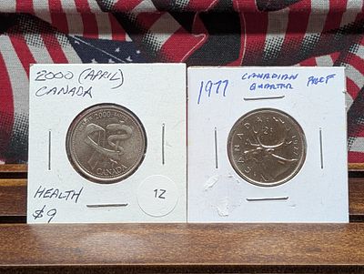 1977 "Proof" & 2000 (April) Canada Quarters. 1977 "Proof" &amp; 2000 (April) Canada 