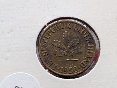 1950-D (Munich Mint) German 5 Pfennig Zinc Coin Condition PLEASE NOTE Some coins may have a 