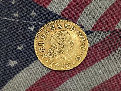1756-JB Spain 1/2 Escudo - 91.7% Gold Condition PLEASE NOTE Some coins may have a grade on the 