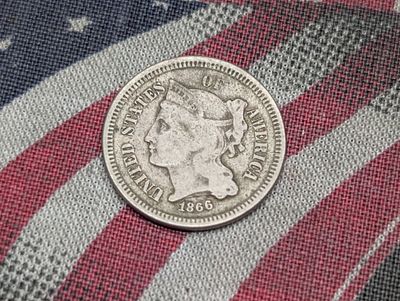 1866 Three Cent Nickel Condition PLEASE NOTE Some coins may have a grade on the package or in 