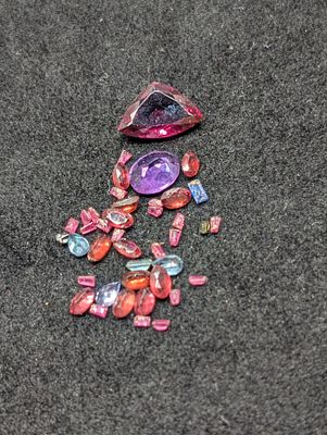 Grab Bag of Various Authentic Gemstones Condition PLEASE NOTE Some coins may have a grade on 