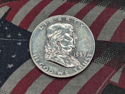 1959 PROOF Franklin Silver Half Dollar Condition PLEASE NOTE Some coins may have a grade on the 
