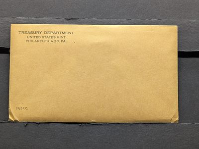 1962-P Unopened U.S. Proof Set In OGP, Three 90% Silver Coins. 1962-P Unopened U.S. Proof Set 
