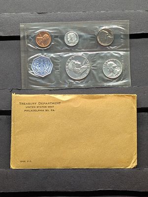 1963-P U.S. Proof Set In OGP, Three 90% Silver Coins Condition PLEASE NOTE Some coins may have 