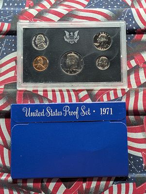 1971-S U.S. Proof Set In OGP Condition PLEASE NOTE Some coins may have a grade on the package 