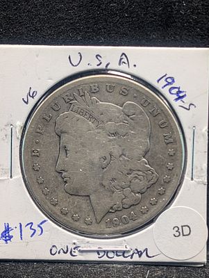 1904-S Silver Morgan Dollar - Better Date/Low Mintage! Condition PLEASE NOTE Some coins may 
