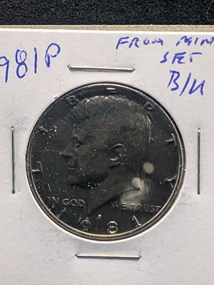 1981-P Kennedy Half Dollar Condition PLEASE NOTE Some coins may have a grade on the package or 