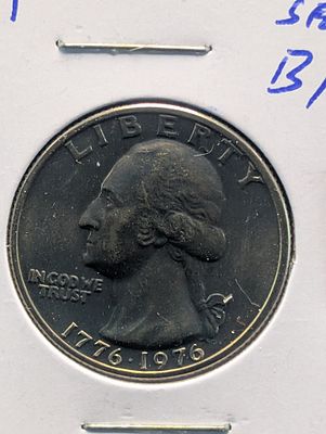 1976-P Bicentennial Washington Quarter Condition PLEASE NOTE Some coins may have a grade on the 