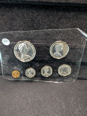 1973 British Virgin Islands 6-Coin Proof Set Condition PLEASE NOTE Some coins may have a grade 