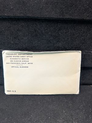 1965 Special Mint Set, Contains a 40% Silver Kennedy Half Dollar, Flat Pack Condition PLEASE 