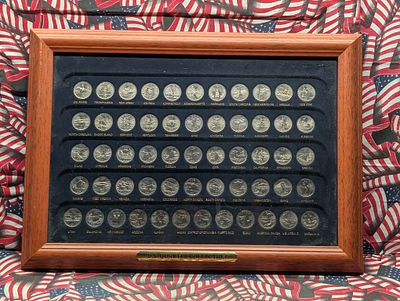 Complete 1999-2008 Statehood Quarter Collection in Display Frame Condition PLEASE NOTE Some 
