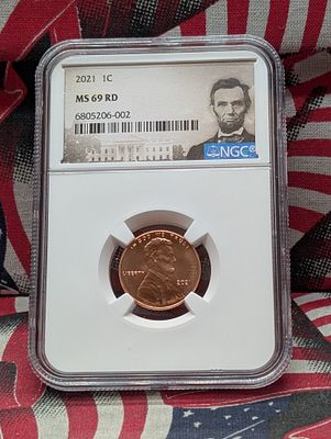2021 Lincoln Shield Cent - NGC MS69 RD - Population ONLY 10 !! Condition PLEASE NOTE Some coins 