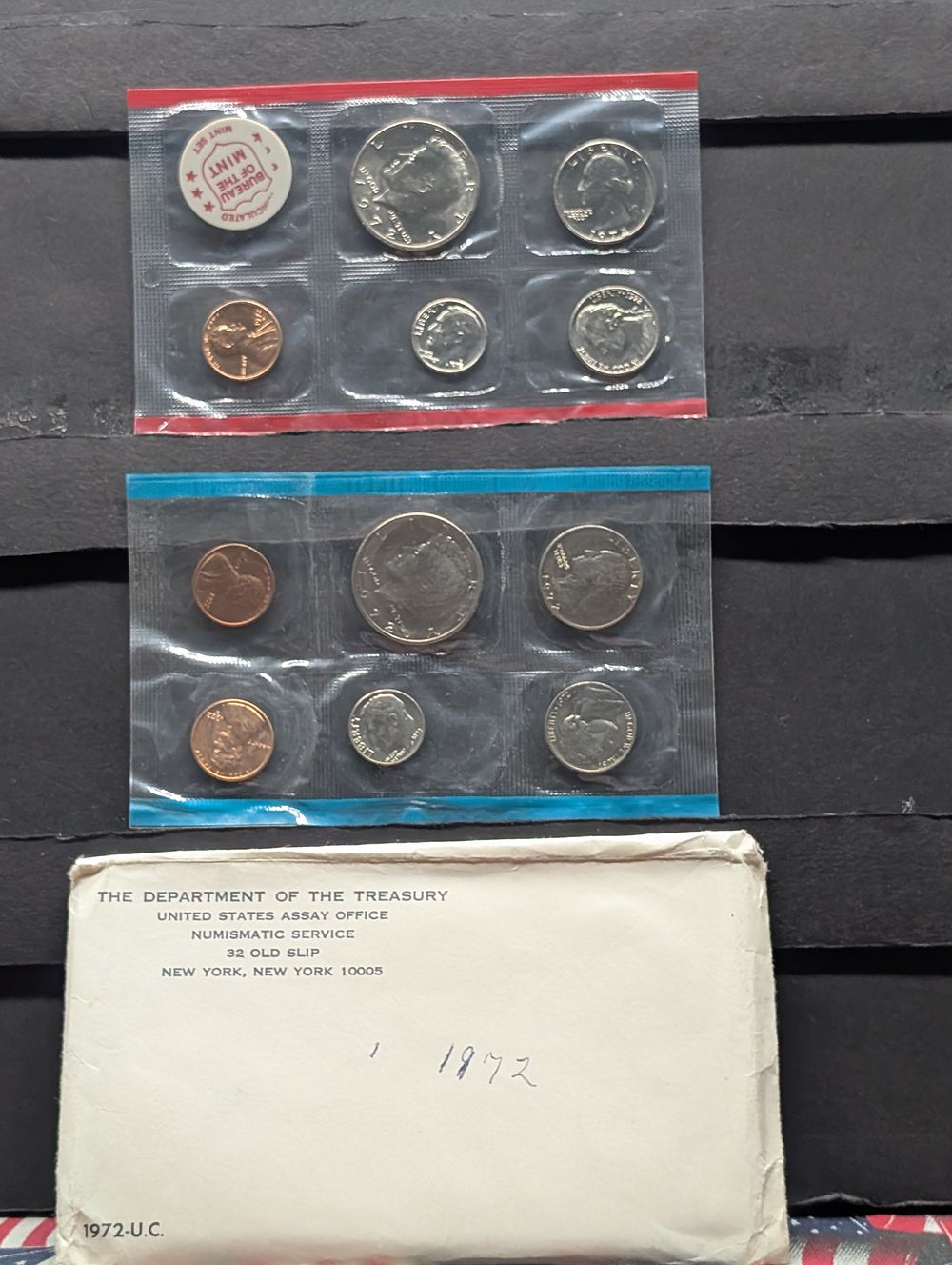 1972-P & D Unc. U.S. Mint Set
Condition 
PLEASE NOTE Some coins may have a grade on the 