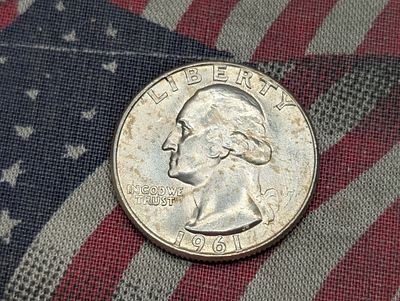 1961-D Washington Quarter 90% Silver Condition PLEASE NOTE Some coins may have a grade on the 
